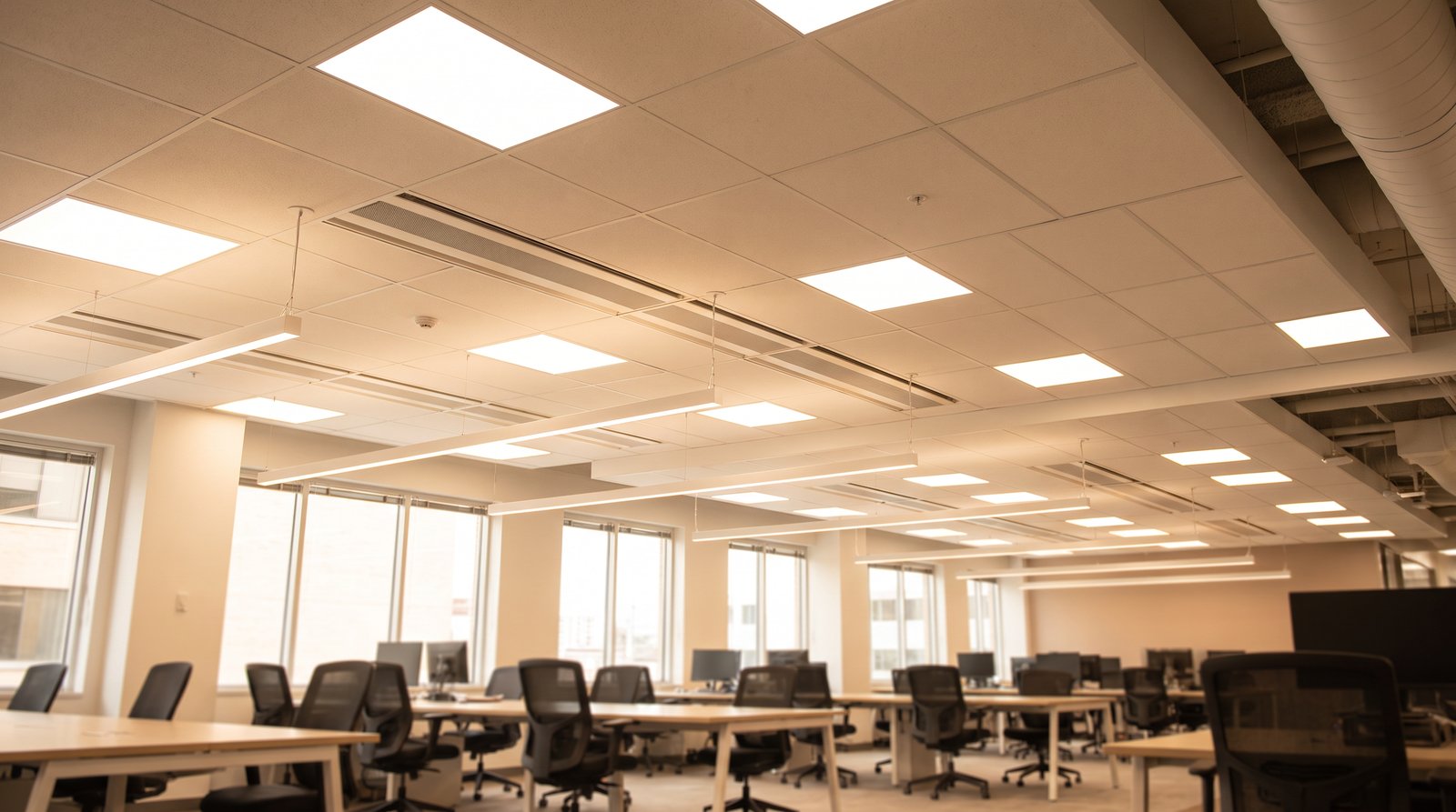 Kommersiyal işıqlandırma: LED, hesab və dizayn